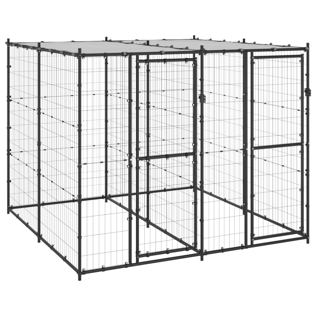 Hondenkennel met dak 4,84 m² is nu te koop bij PeponiXL, paradijselijk wonen!