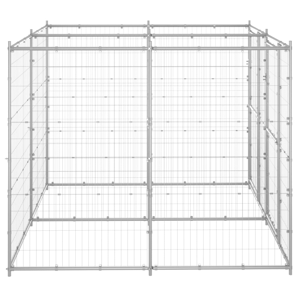 Hondenkennel 4,84 m² gegalvaniseerd staal is nu te koop bij PeponiXL, paradijselijk wonen!