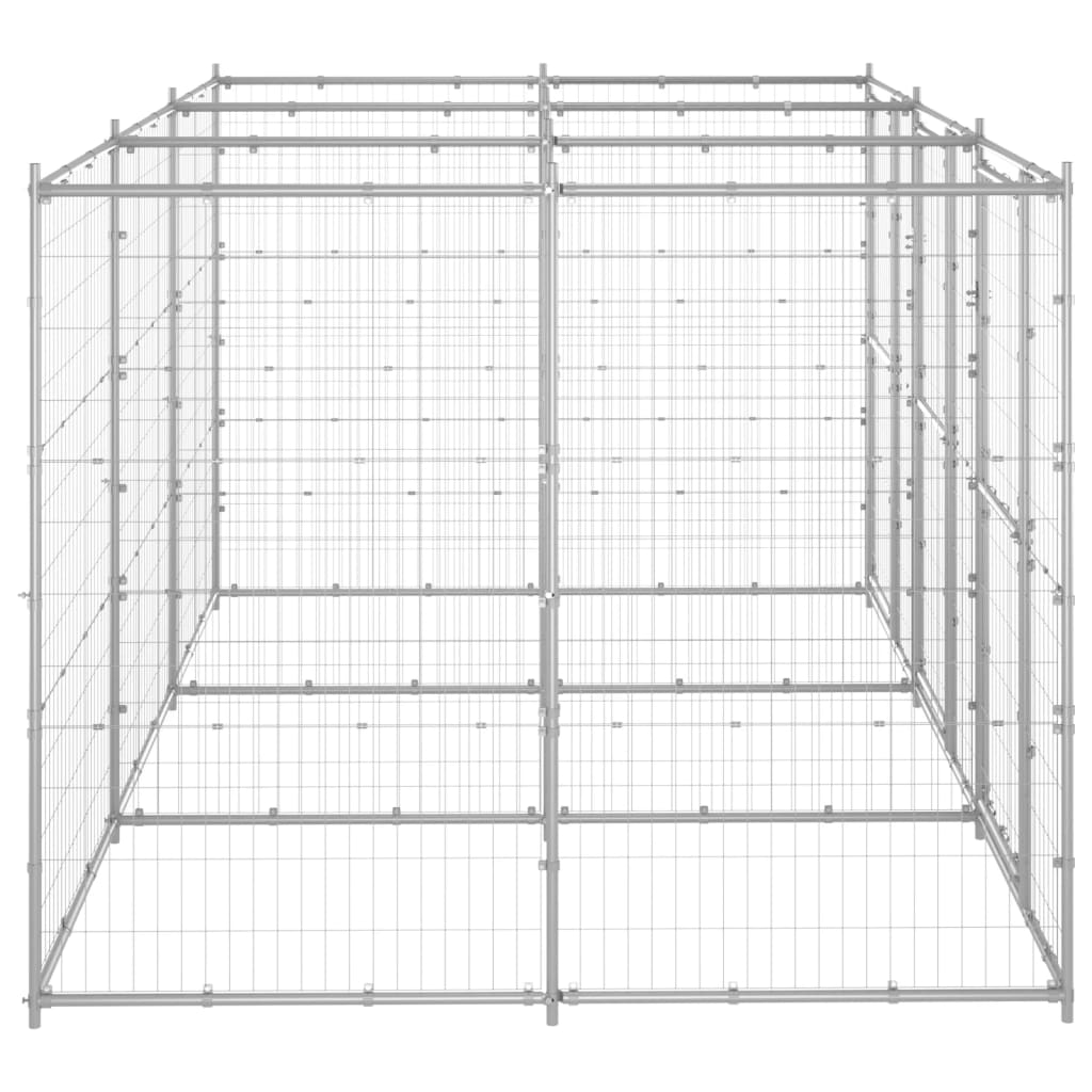 Hondenkennel 7,26 m² gegalvaniseerd staal is nu te koop bij PeponiXL, paradijselijk wonen!