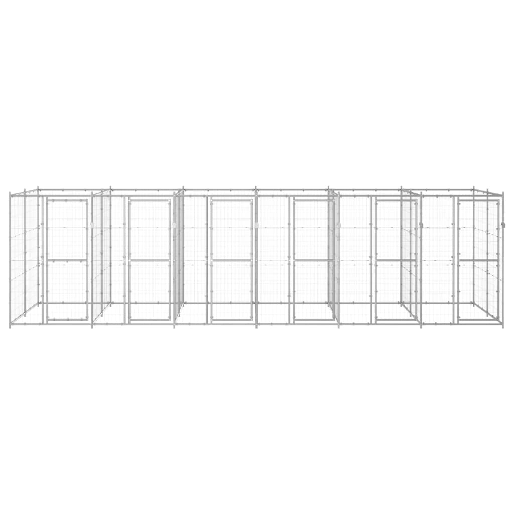 Hondenkennel 14,52 m² gegalvaniseerd staal is nu te koop bij PeponiXL, paradijselijk wonen!