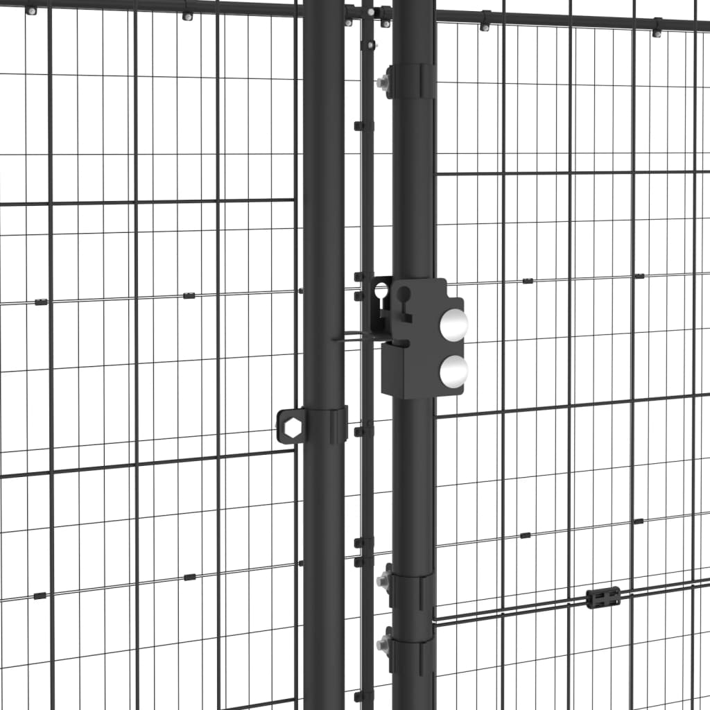 Hondenkennel met dak 21,78 m² staal is nu te koop bij PeponiXL, paradijselijk wonen!