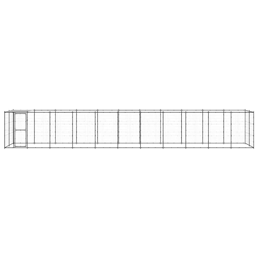 Hondenkennel met dak 26,62 m² staal is nu te koop bij PeponiXL, paradijselijk wonen!