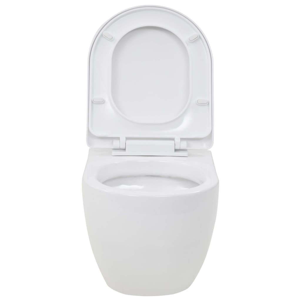Hangend toilet met hoge verbogen stortbak keramiek is nu te koop bij PeponiXL, paradijselijk wonen!