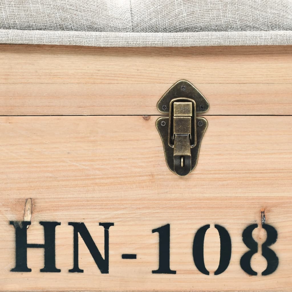 Opbergbank 110 cm massief vurenhout is nu te koop bij PeponiXL, paradijselijk wonen!