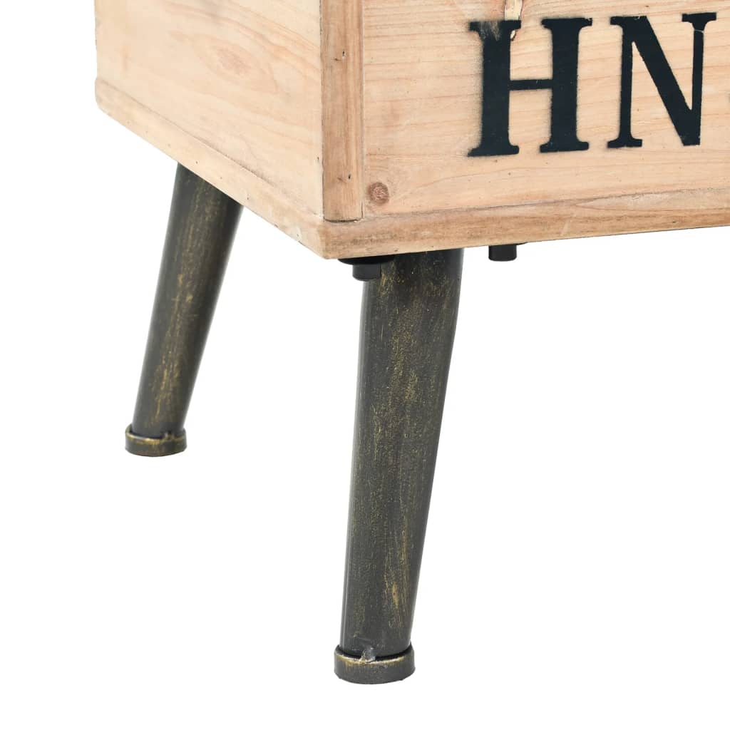 Opbergbank 110 cm massief vurenhout is nu te koop bij PeponiXL, paradijselijk wonen!