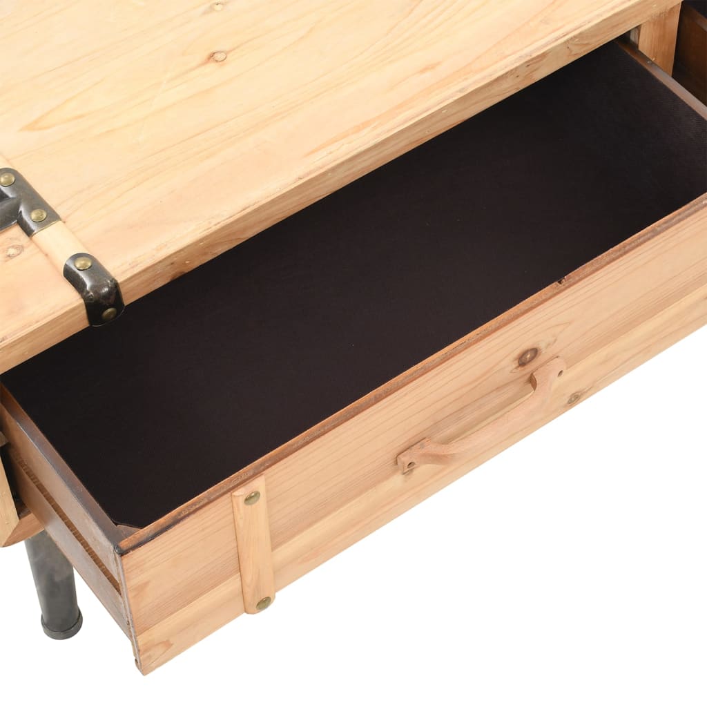 Tv-meubel 110x33x35 cm massief vurenhout is nu te koop bij PeponiXL, paradijselijk wonen!