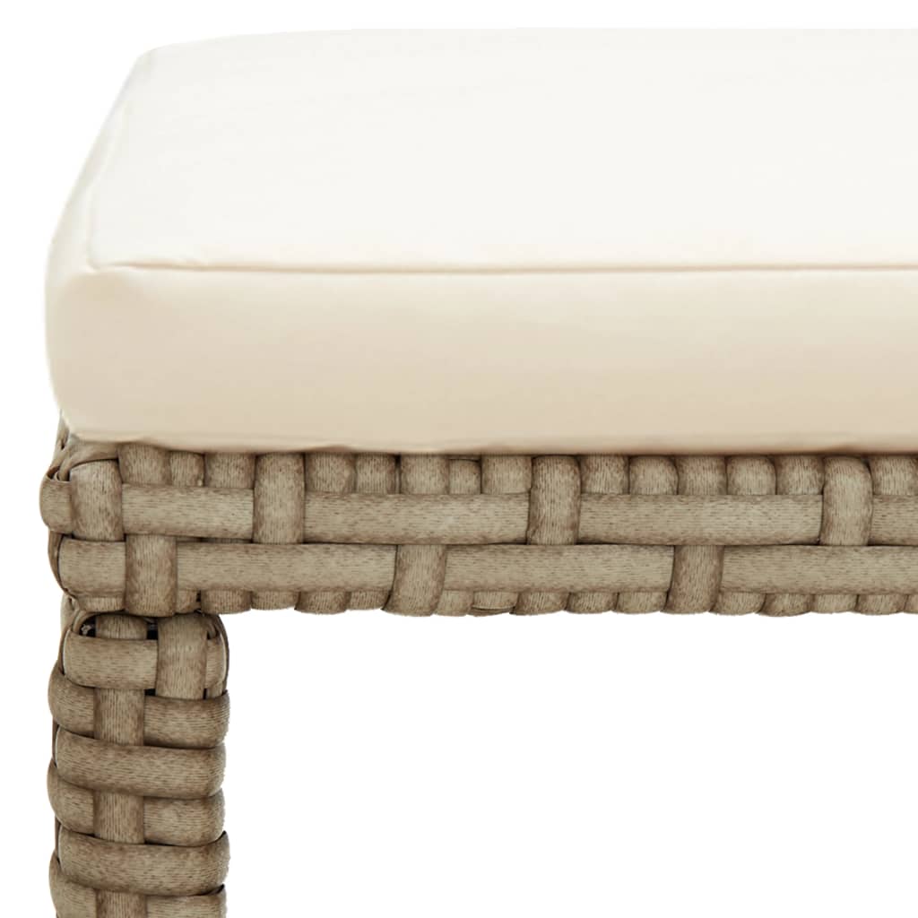 Tuinkrukken 4 st met kussens poly rattan beige is nu te koop bij PeponiXL, paradijselijk wonen!