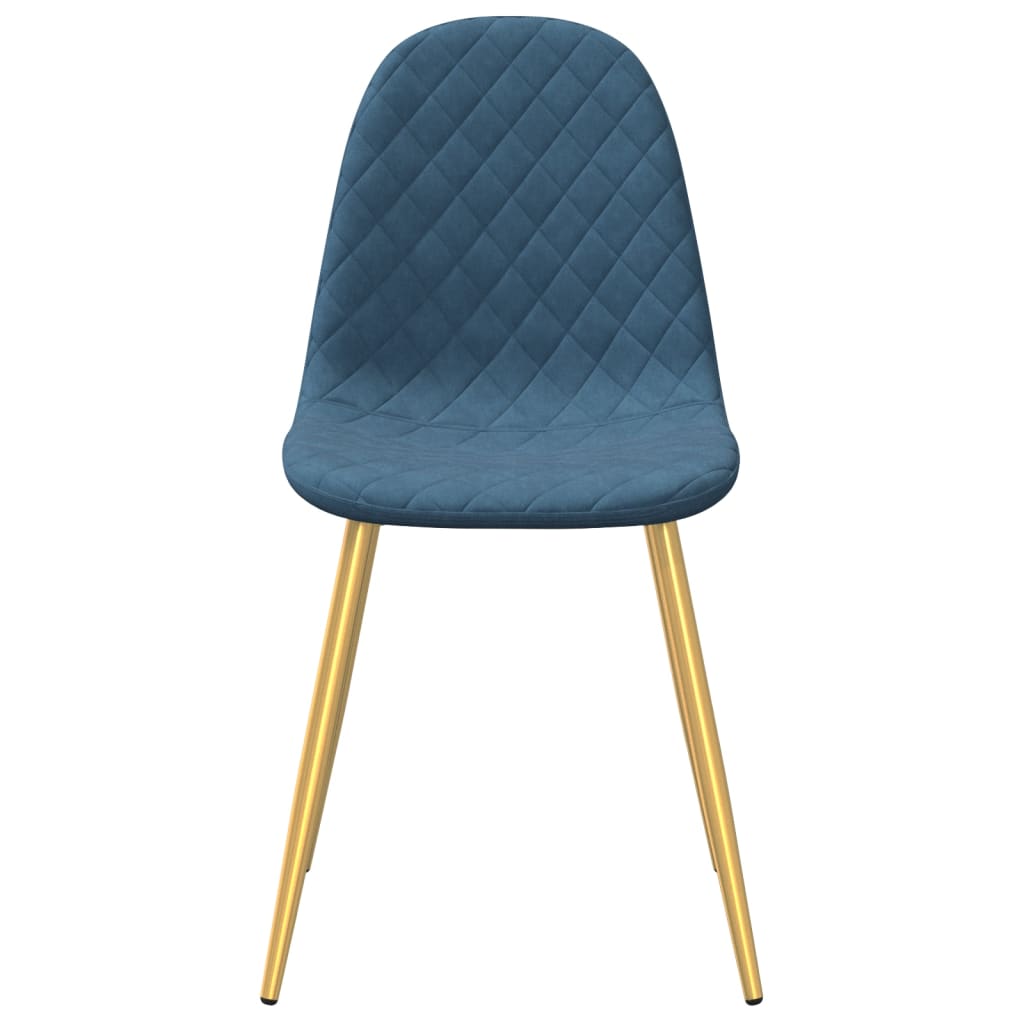 Eetkamerstoelen 6 st fluweel blauw is nu te koop bij PeponiXL, paradijselijk wonen!