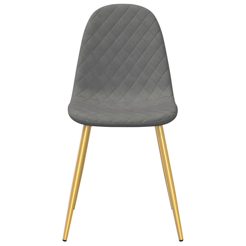 Eetkamerstoelen 6 st fluweel lichtgrijs is nu te koop bij PeponiXL, paradijselijk wonen!