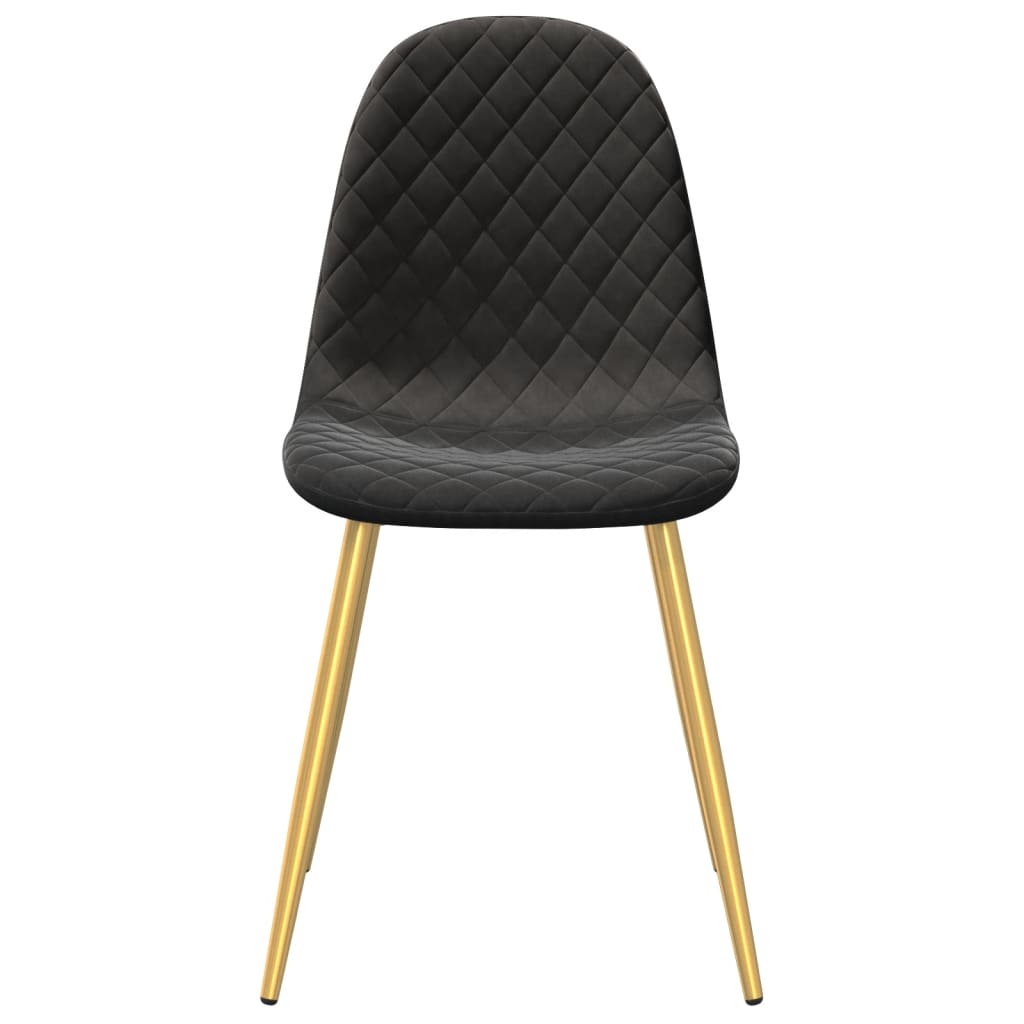 Eetkamerstoelen 6 st fluweel zwart is nu te koop bij PeponiXL, paradijselijk wonen!