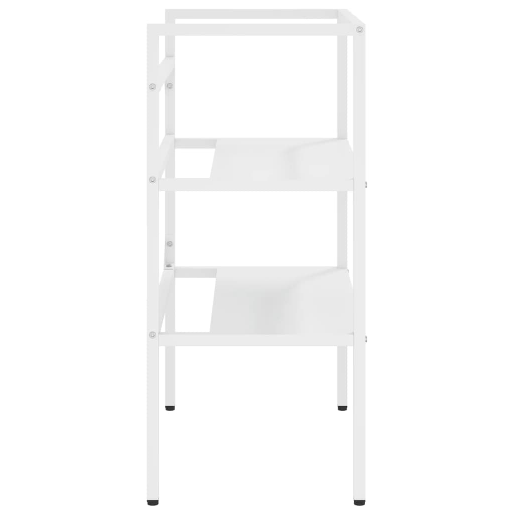 Wastafelframe 59x38x83 cm ijzer wit is nu te koop bij PeponiXL, paradijselijk wonen!