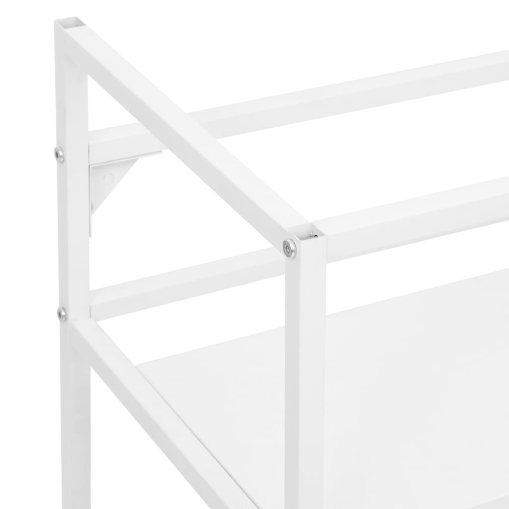 Wastafelframe 79x38x83 cm ijzer wit is nu te koop bij PeponiXL, paradijselijk wonen!