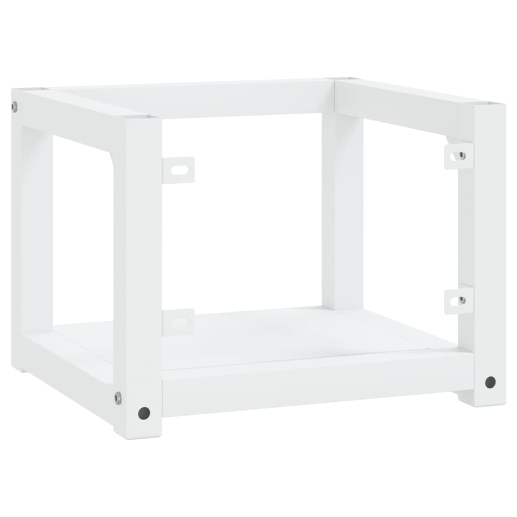 Wastafelframe wandgemonteerd 40x38x31 cm ijzer wit is nu te koop bij PeponiXL, paradijselijk wonen!