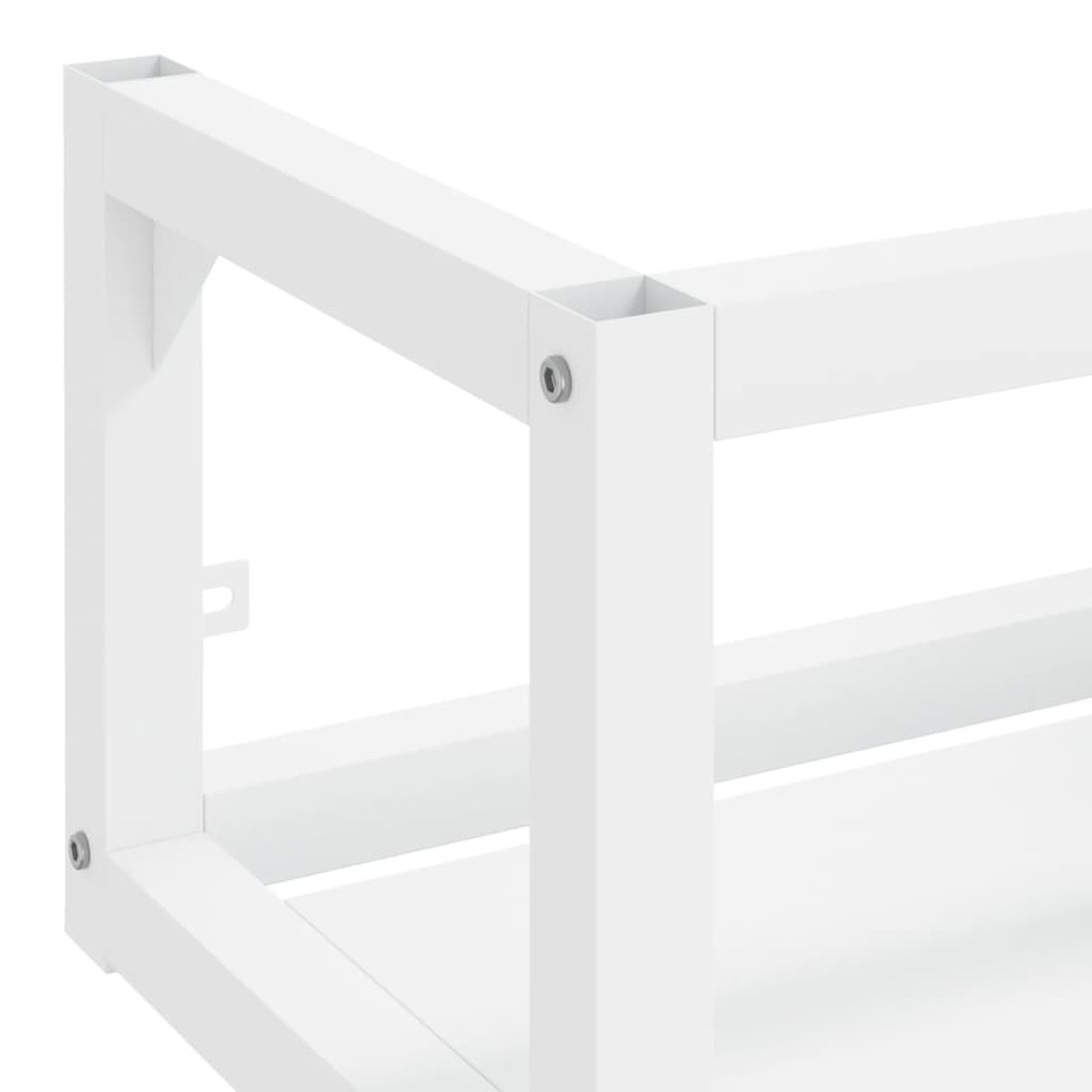 Wastafelframe wandgemonteerd 40x38x31 cm ijzer wit is nu te koop bij PeponiXL, paradijselijk wonen!