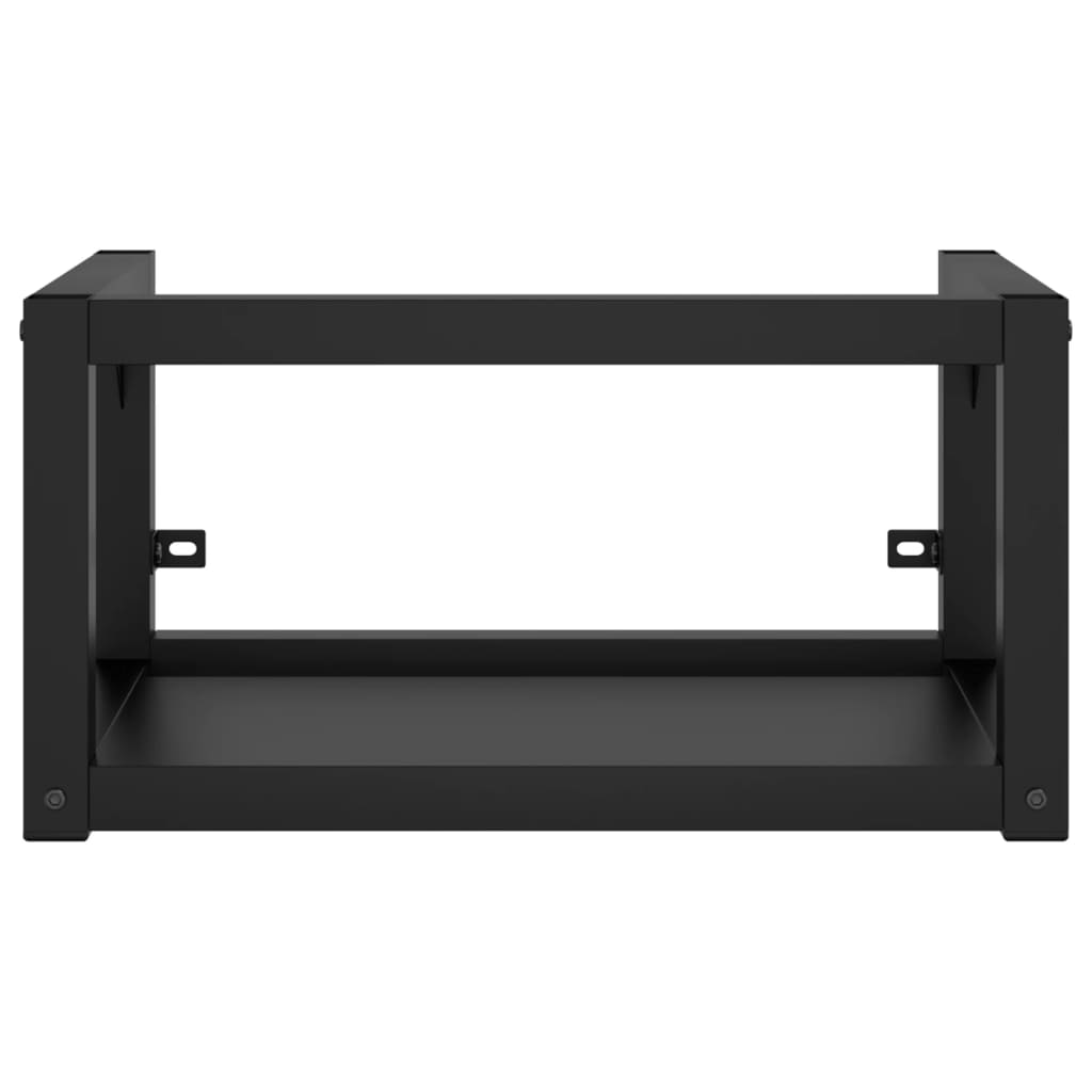 Wastafelframe wandgemonteerd 40x38x31 cm ijzer zwart is nu te koop bij PeponiXL, paradijselijk wonen!