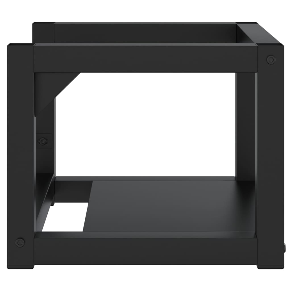 Wastafelframe wandgemonteerd 40x38x31 cm ijzer zwart is nu te koop bij PeponiXL, paradijselijk wonen!