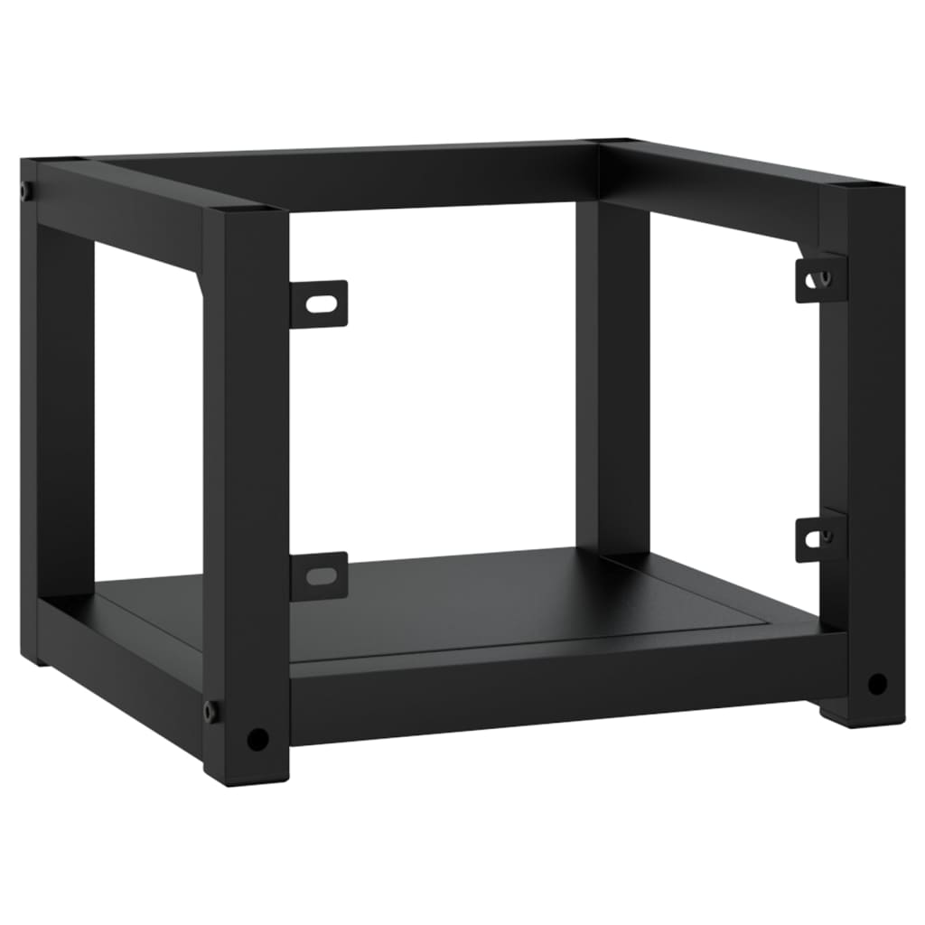 Wastafelframe wandgemonteerd 40x38x31 cm ijzer zwart is nu te koop bij PeponiXL, paradijselijk wonen!