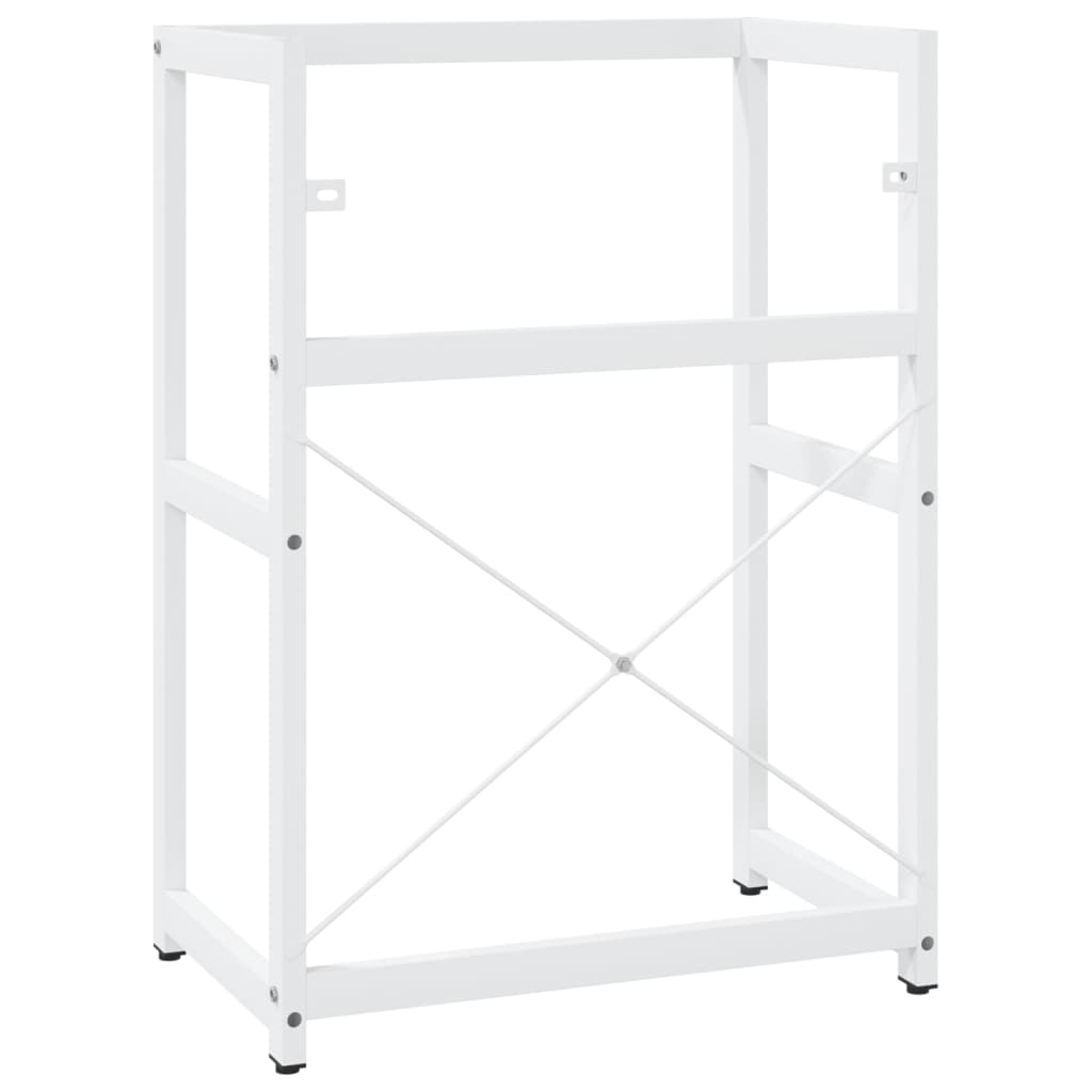 Wastafelframe 59x38x83 cm ijzer wit is nu te koop bij PeponiXL, paradijselijk wonen!