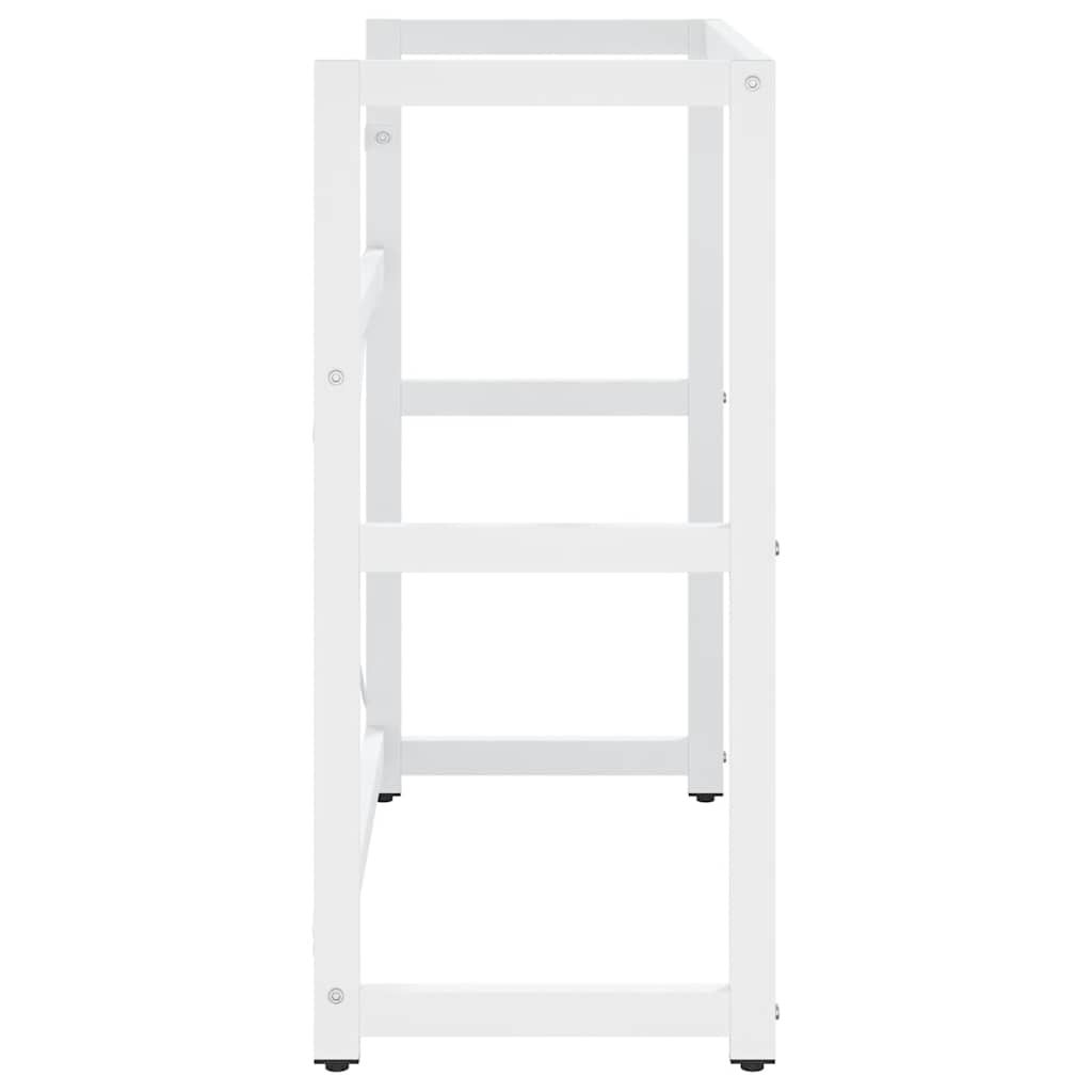 Wastafelframe 79x38x83 cm ijzer wit is nu te koop bij PeponiXL, paradijselijk wonen!
