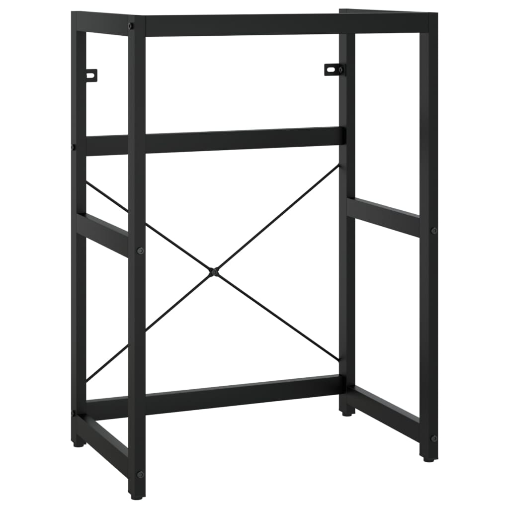 Wastafelframe 59x38x83 cm ijzer zwart is nu te koop bij PeponiXL, paradijselijk wonen!