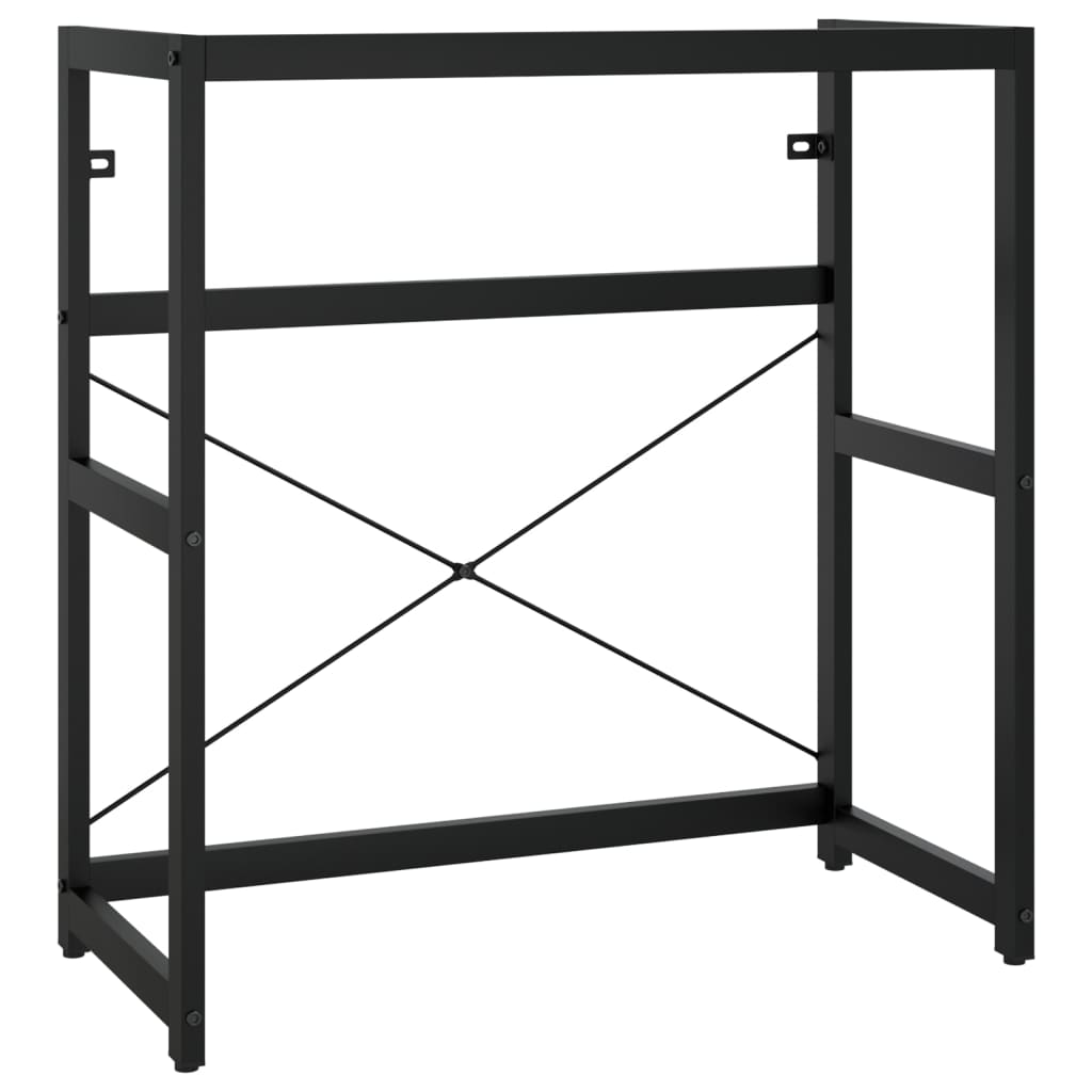 Wastafelframe 79x38x83 cm ijzer zwart is nu te koop bij PeponiXL, paradijselijk wonen!