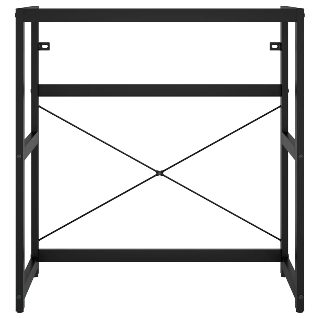 Wastafelframe 79x38x83 cm ijzer zwart is nu te koop bij PeponiXL, paradijselijk wonen!
