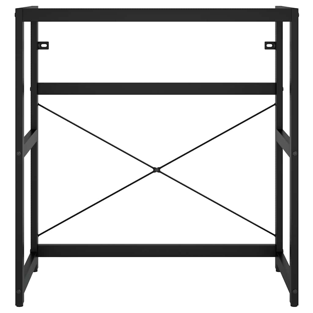 Wastafelframe 79x38x83 cm ijzer zwart is nu te koop bij PeponiXL, paradijselijk wonen!