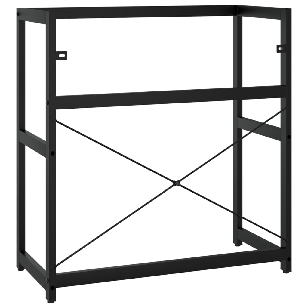 Wastafelframe 79x38x83 cm ijzer zwart is nu te koop bij PeponiXL, paradijselijk wonen!