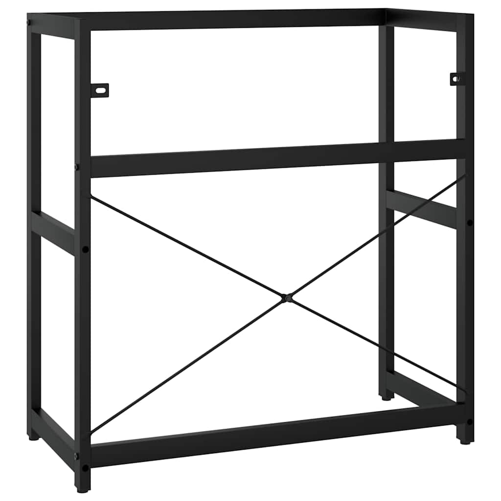 Wastafelframe 79x38x83 cm ijzer zwart is nu te koop bij PeponiXL, paradijselijk wonen!