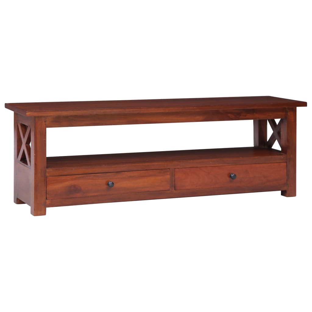Tv-meubel 115x30x40 cm massief mahoniehout bruin is nu te koop bij PeponiXL, paradijselijk wonen!