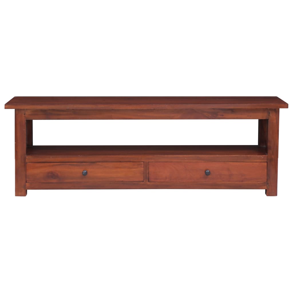 Tv-meubel 115x30x40 cm massief mahoniehout bruin is nu te koop bij PeponiXL, paradijselijk wonen!