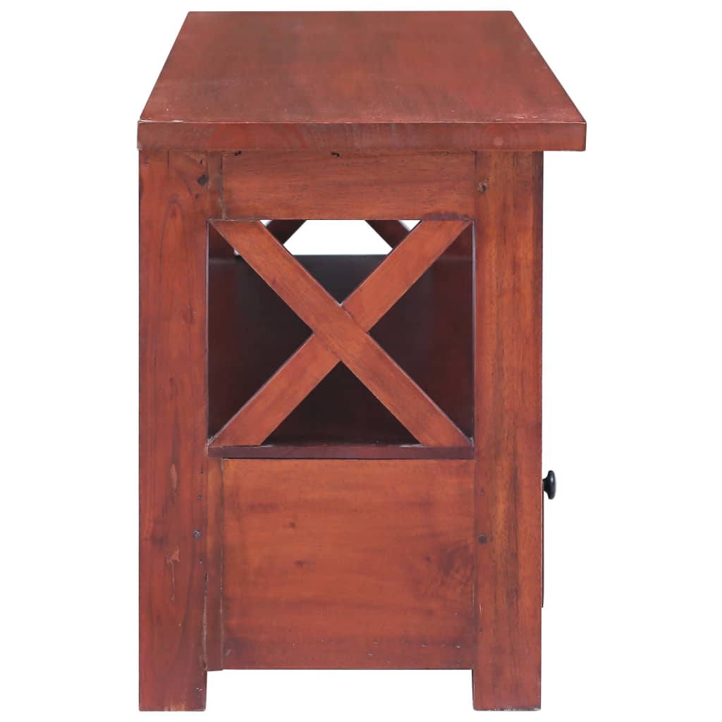 Tv-meubel 115x30x40 cm massief mahoniehout bruin is nu te koop bij PeponiXL, paradijselijk wonen!