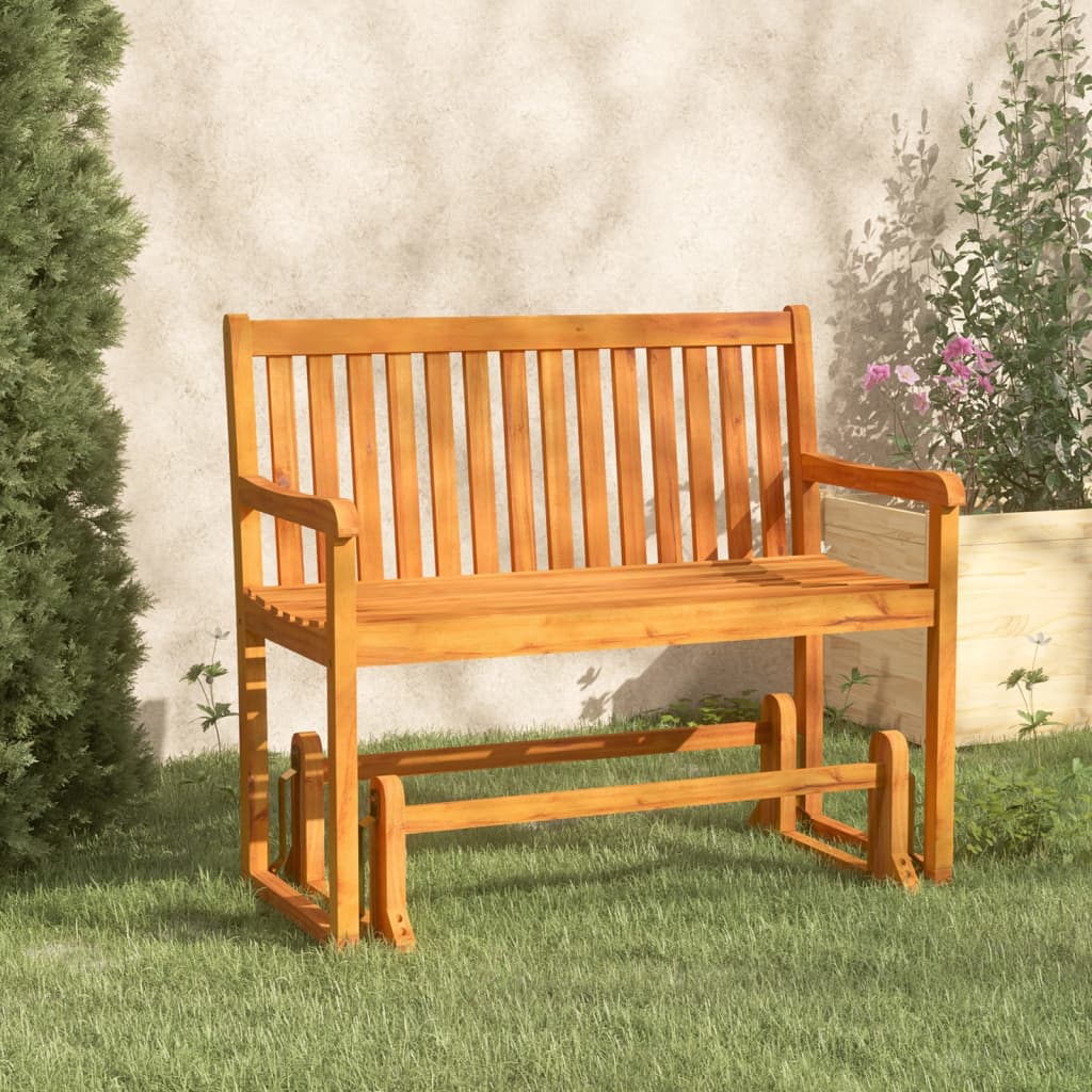Schommelbank 110 cm massief acaciahout is nu te koop bij PeponiXL, paradijselijk wonen!