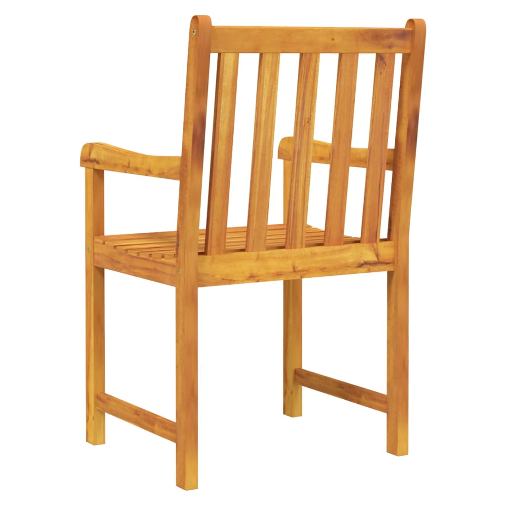 Tuinstoelen 2 st massief acaciahout is nu te koop bij PeponiXL, paradijselijk wonen!