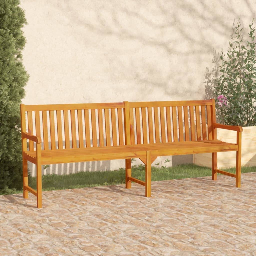 Tuinbank 219 cm massief acaciahout is nu te koop bij PeponiXL, paradijselijk wonen!