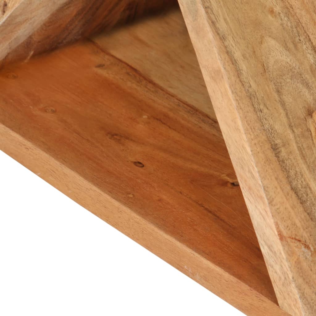 Bijzettafel 35x35x55 cm massief acaciahout