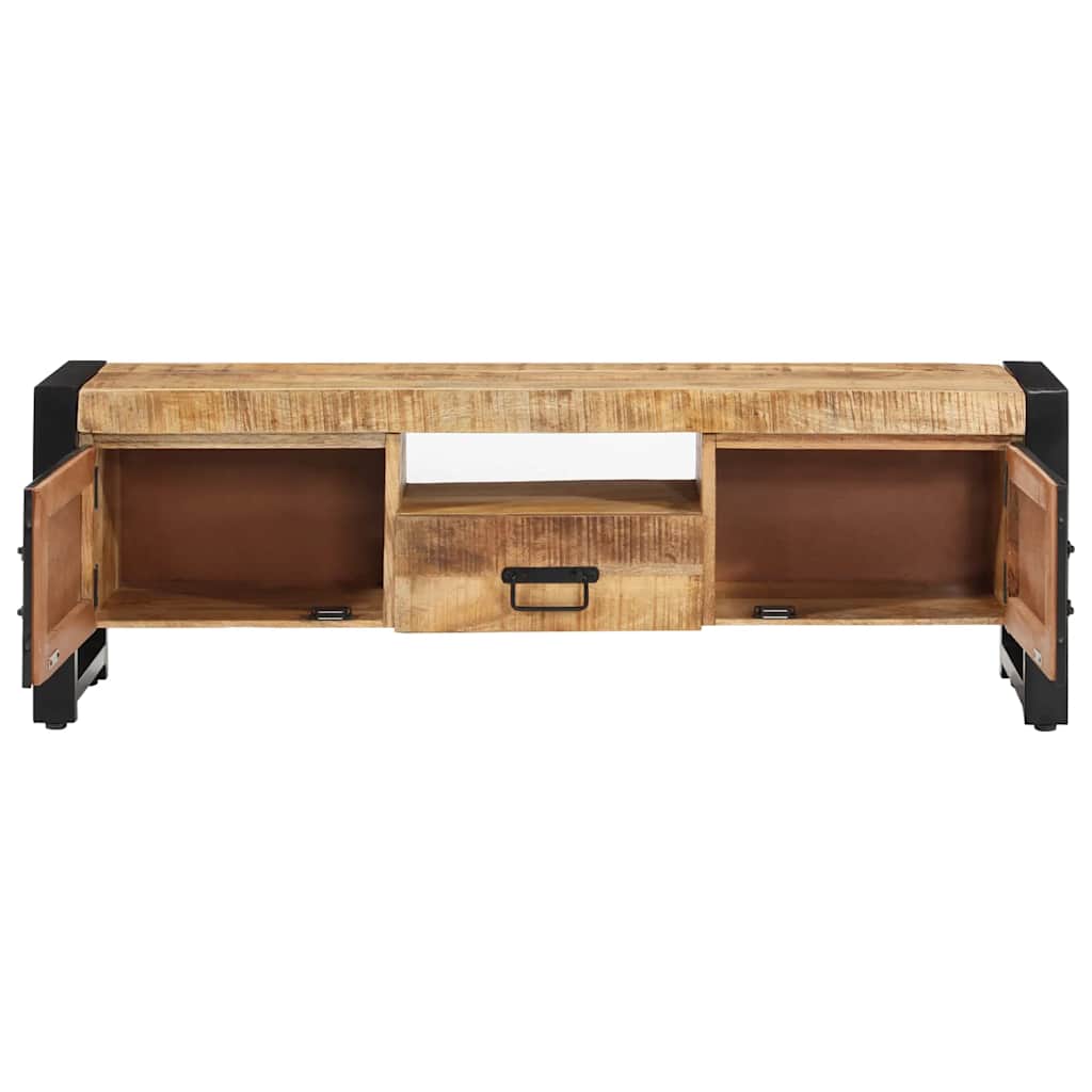 Tv-meubel 120x30x40 cm massief mangohout is nu te koop bij PeponiXL, paradijselijk wonen!