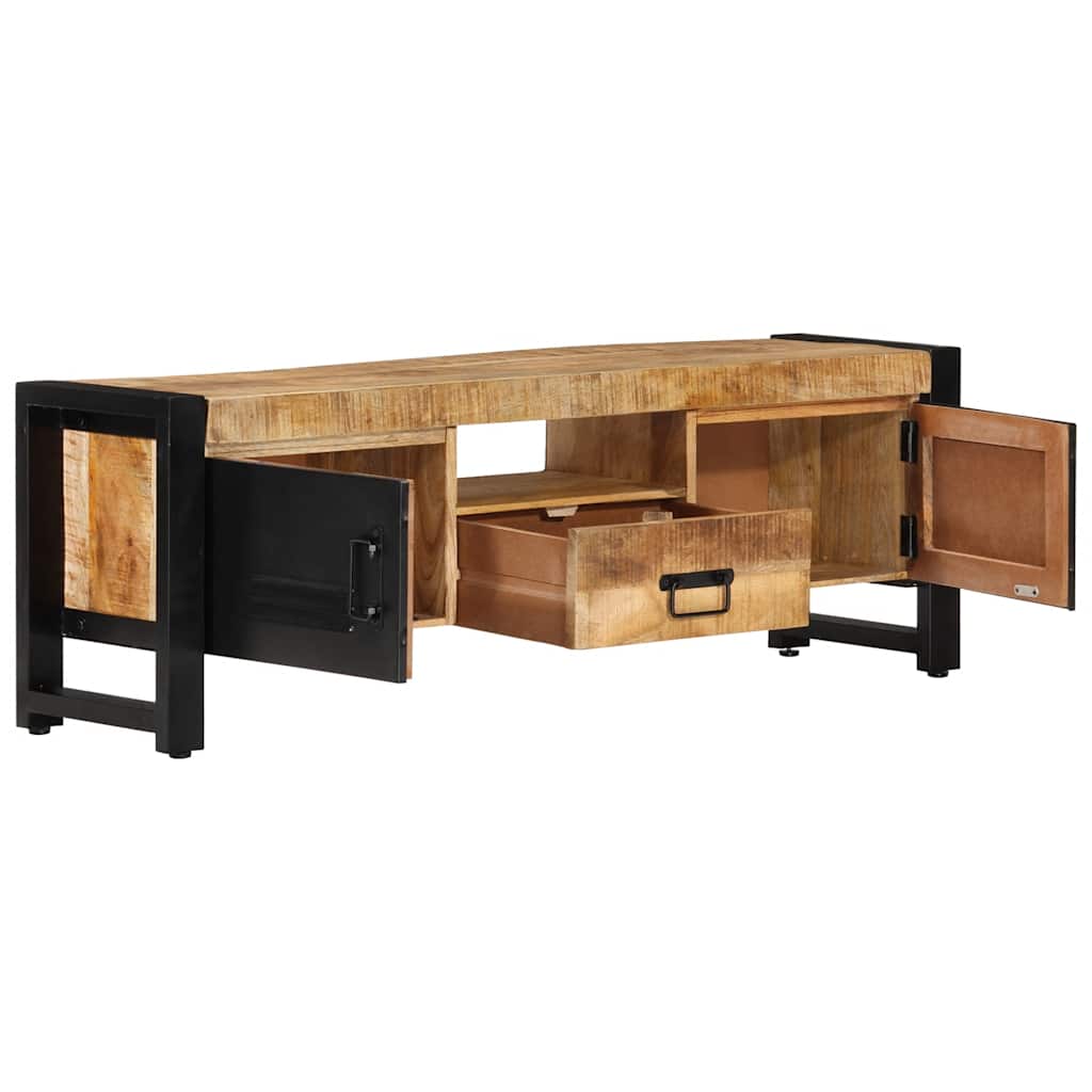 Tv-meubel 120x30x40 cm massief mangohout is nu te koop bij PeponiXL, paradijselijk wonen!