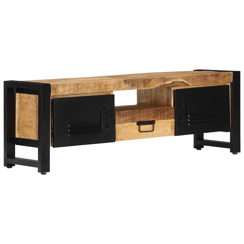 Tv-meubel 120x30x40 cm massief mangohout is nu te koop bij PeponiXL, paradijselijk wonen!