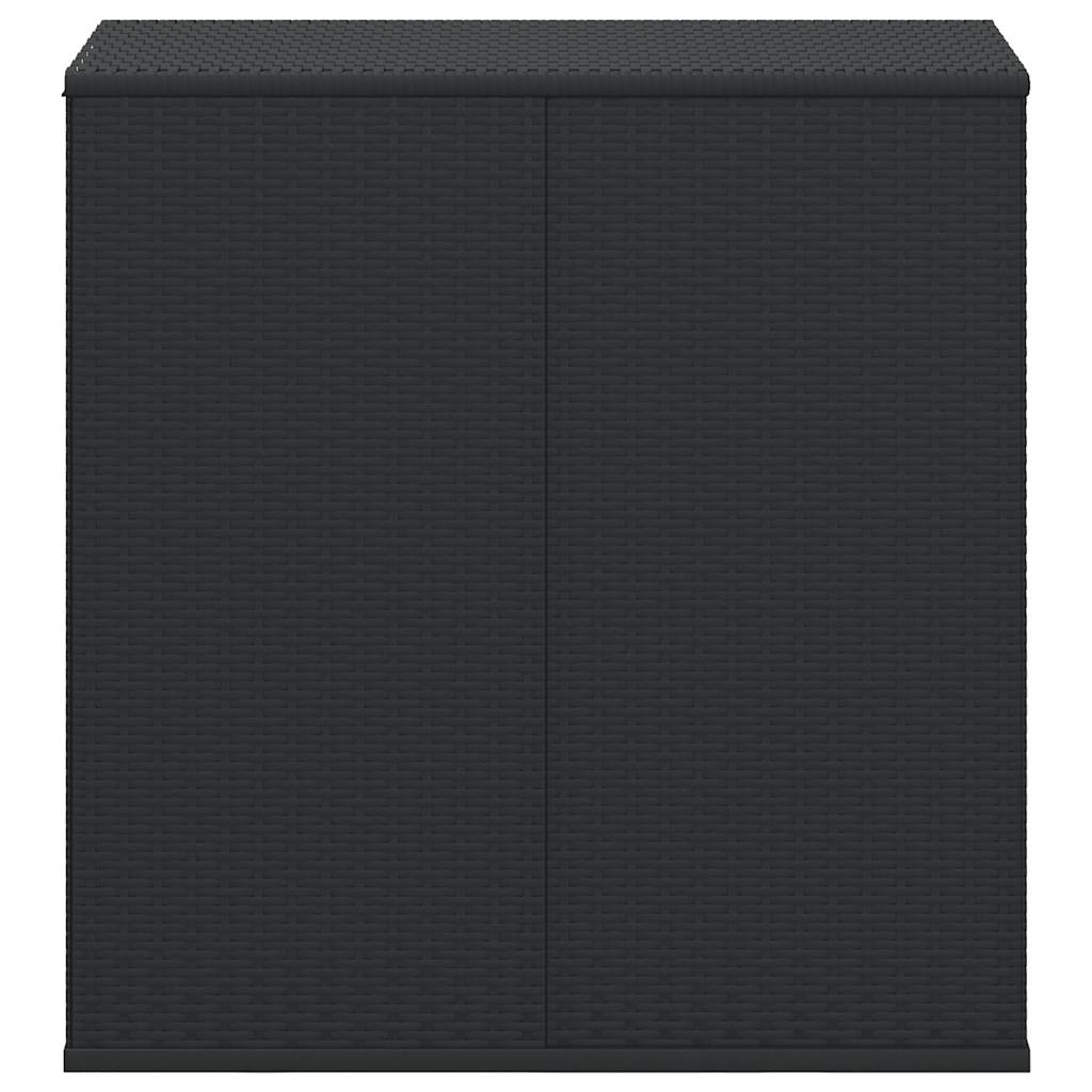 Tuinbox 100x49x103,5 cm polyetheen rattan zwart is nu te koop bij PeponiXL, paradijselijk wonen!