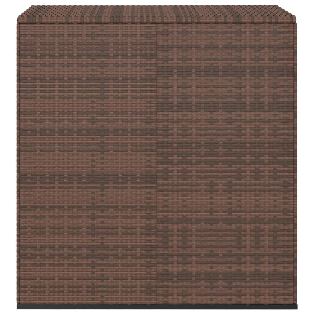 Tuinbox 100x49x103,5 cm polyetheen rattan bruin is nu te koop bij PeponiXL, paradijselijk wonen!