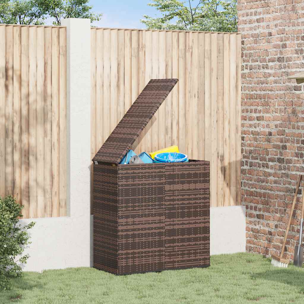Tuinbox 100x49x103,5 cm polyetheen rattan bruin is nu te koop bij PeponiXL, paradijselijk wonen!