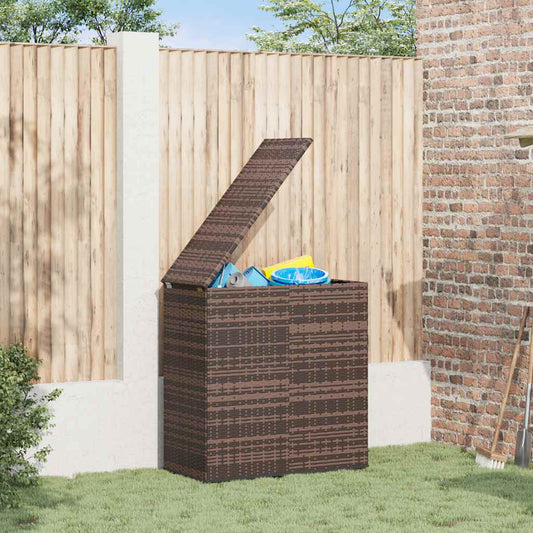 Tuinbox 100x49x103,5 cm polyetheen rattan bruin is nu te koop bij PeponiXL, paradijselijk wonen!