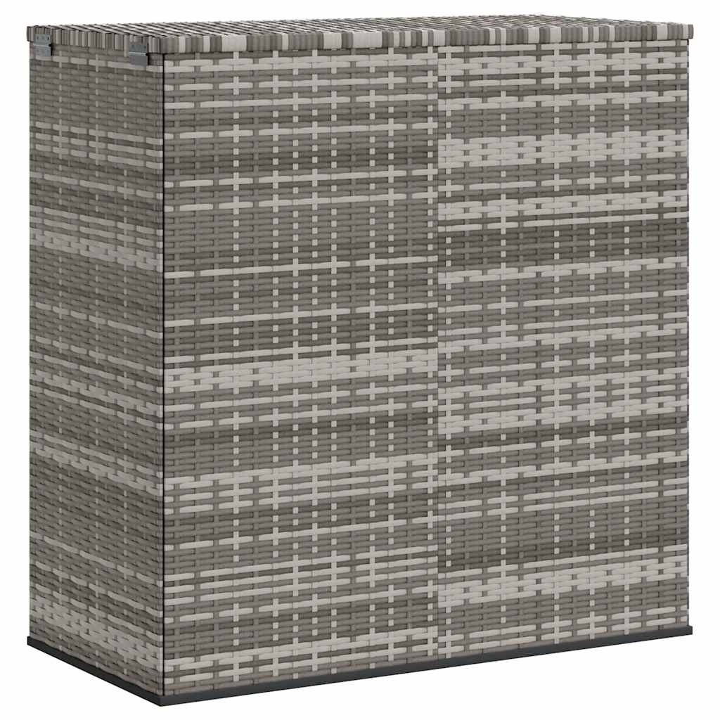 Tuinbox 100x49x103,5 cm polyetheen rattan grijs is nu te koop bij PeponiXL, paradijselijk wonen!