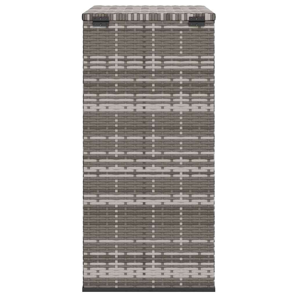 Tuinbox 100x49x103,5 cm polyetheen rattan grijs is nu te koop bij PeponiXL, paradijselijk wonen!