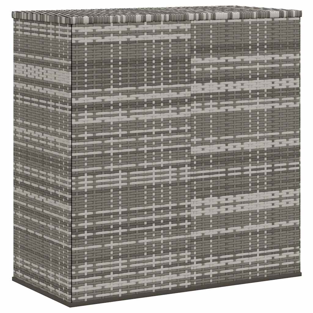 Tuinbox 100x49x103,5 cm polyetheen rattan grijs is nu te koop bij PeponiXL, paradijselijk wonen!