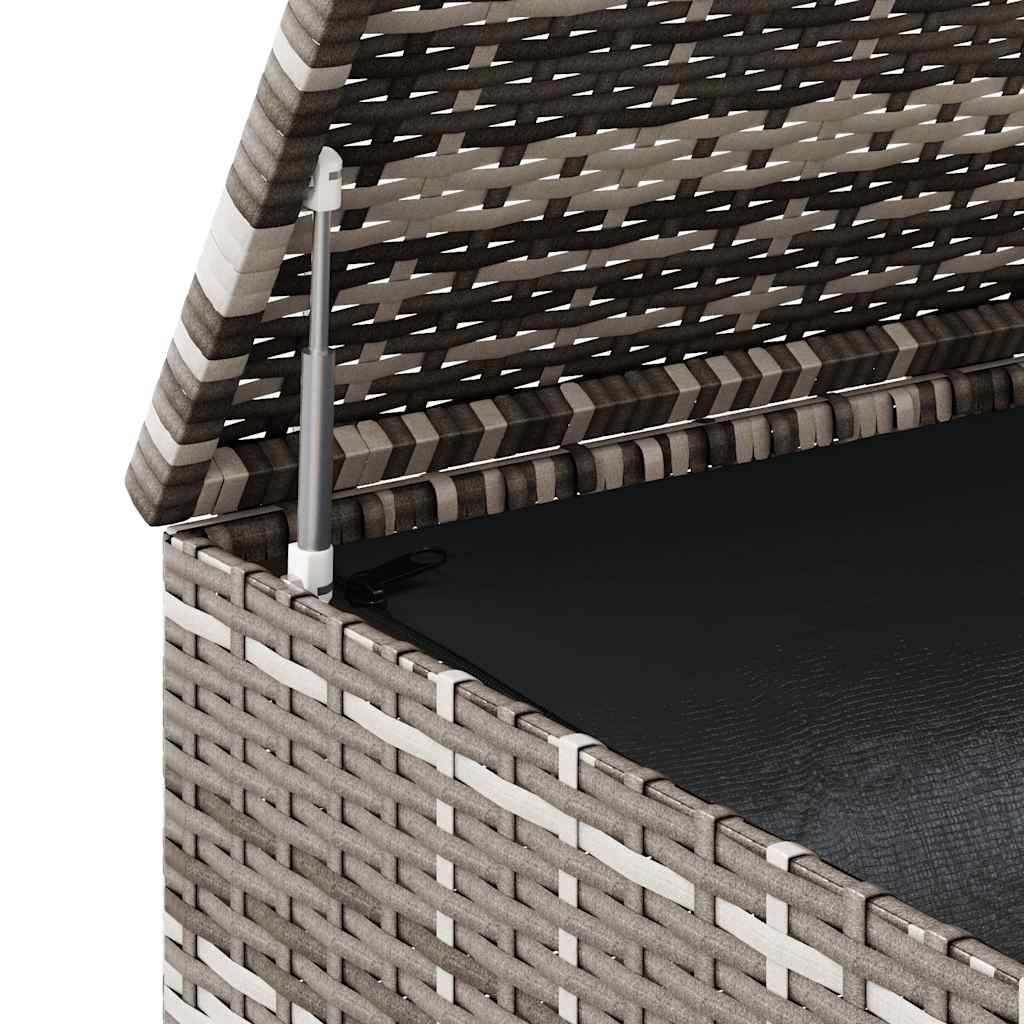 Tuinbox 100x49x103,5 cm polyetheen rattan grijs is nu te koop bij PeponiXL, paradijselijk wonen!