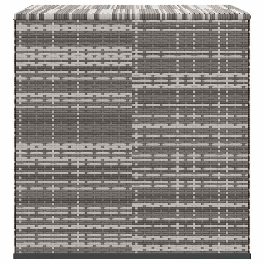 Tuinbox 100x97,5x104 cm polyetheen rattan grijs is nu te koop bij PeponiXL, paradijselijk wonen!