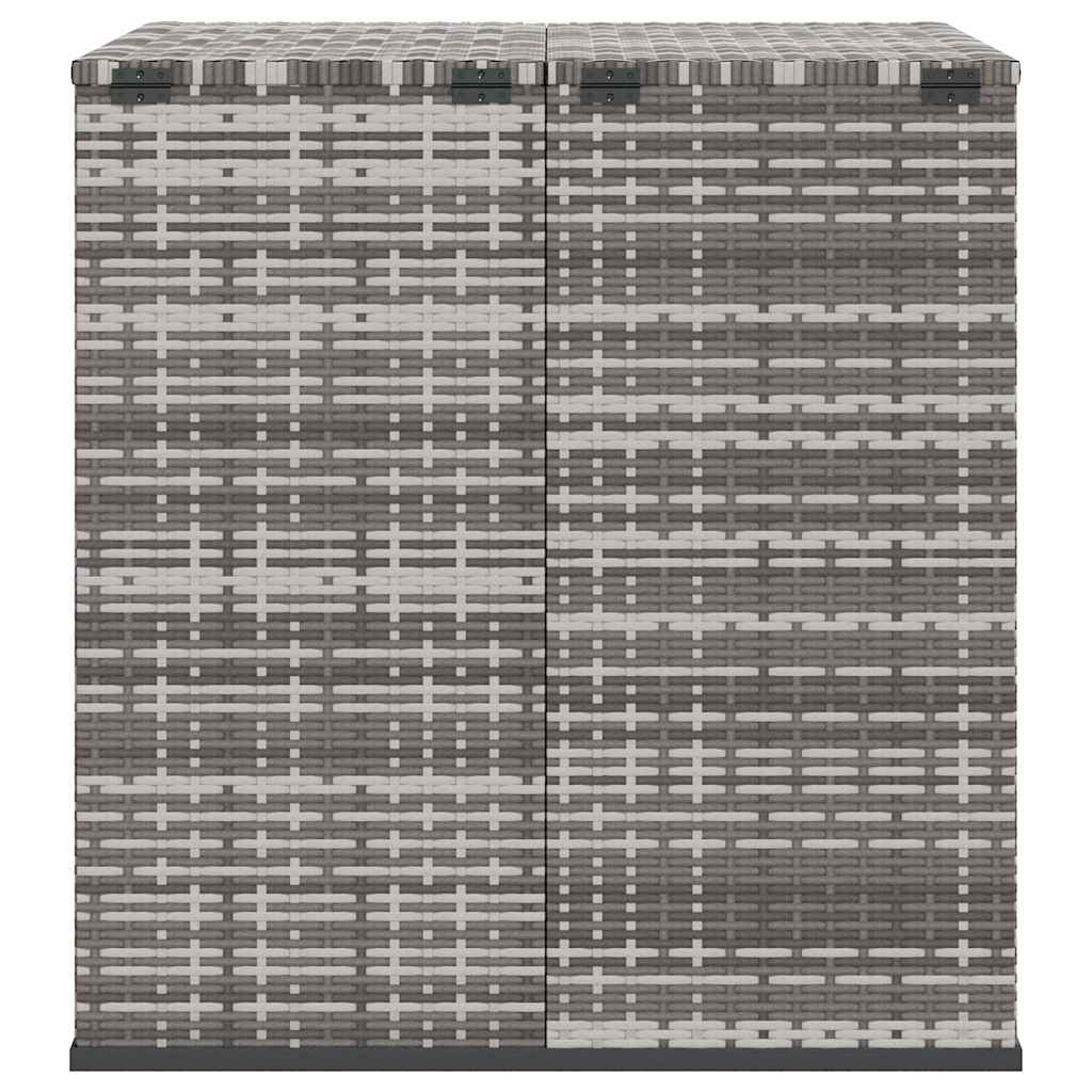 Tuinbox 100x97,5x104 cm polyetheen rattan grijs is nu te koop bij PeponiXL, paradijselijk wonen!