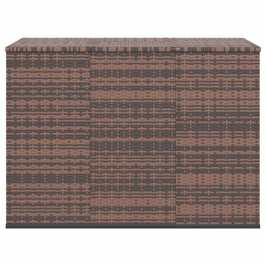 Tuinbox 145x100x103 cm polyetheen rattan bruin is nu te koop bij PeponiXL, paradijselijk wonen!